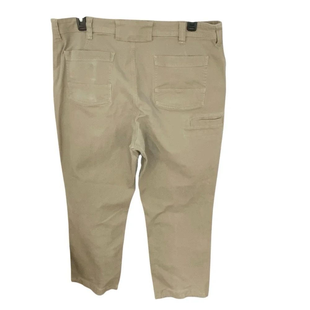 Duluth Trading Company Mens Sizes 42x32 Golden Brown‎ Tan Flex Firehose Pants